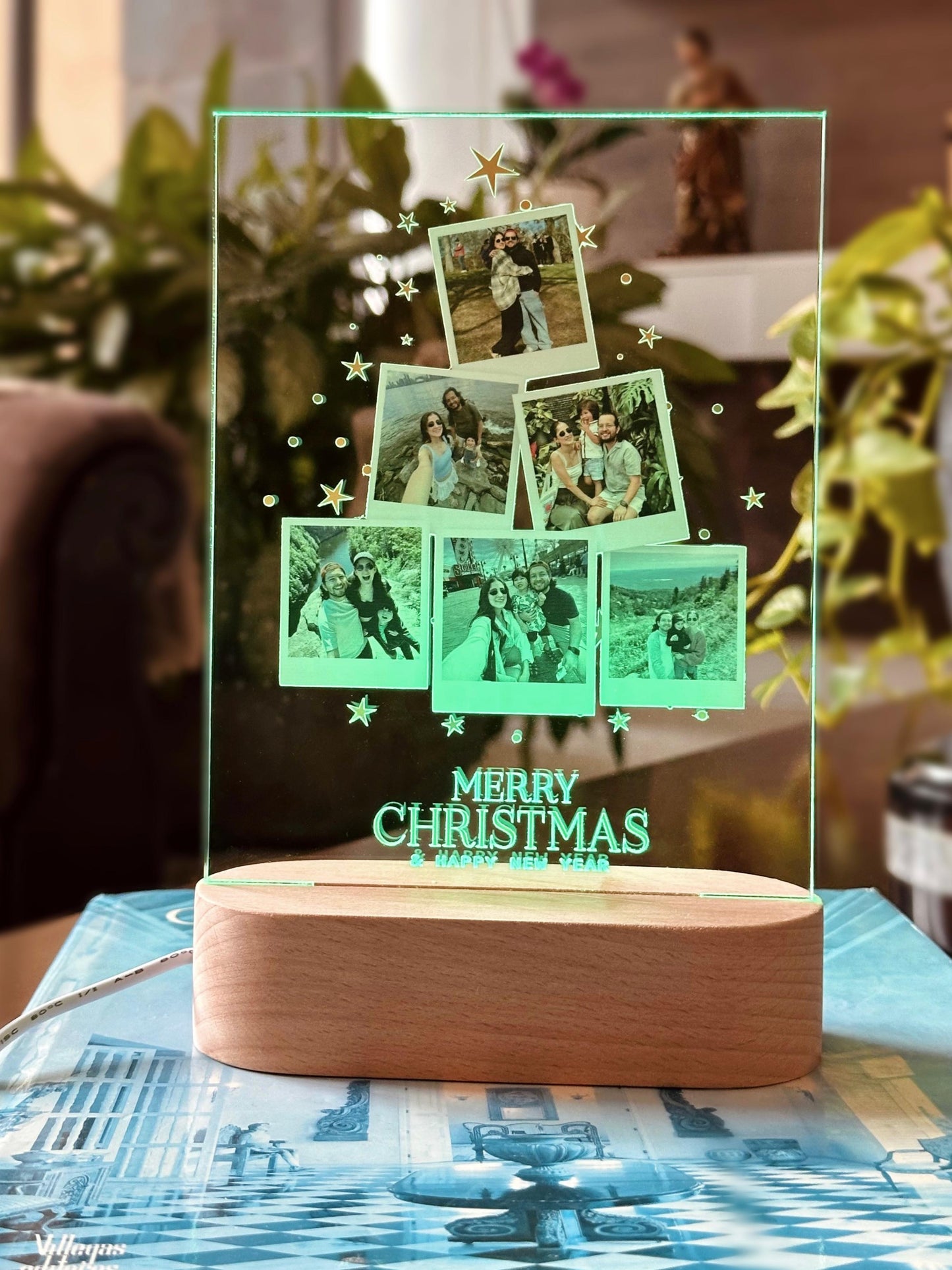 Lámpara árbol de navidad