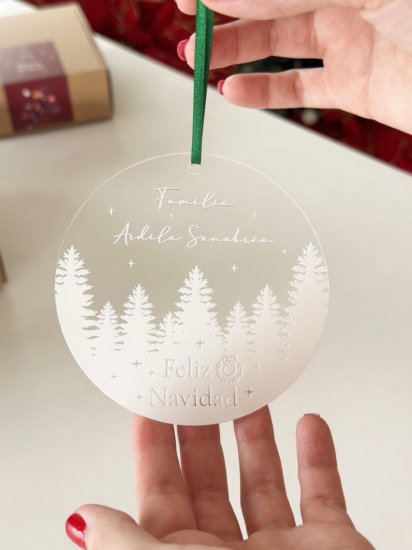 Adorno navideño personalizado