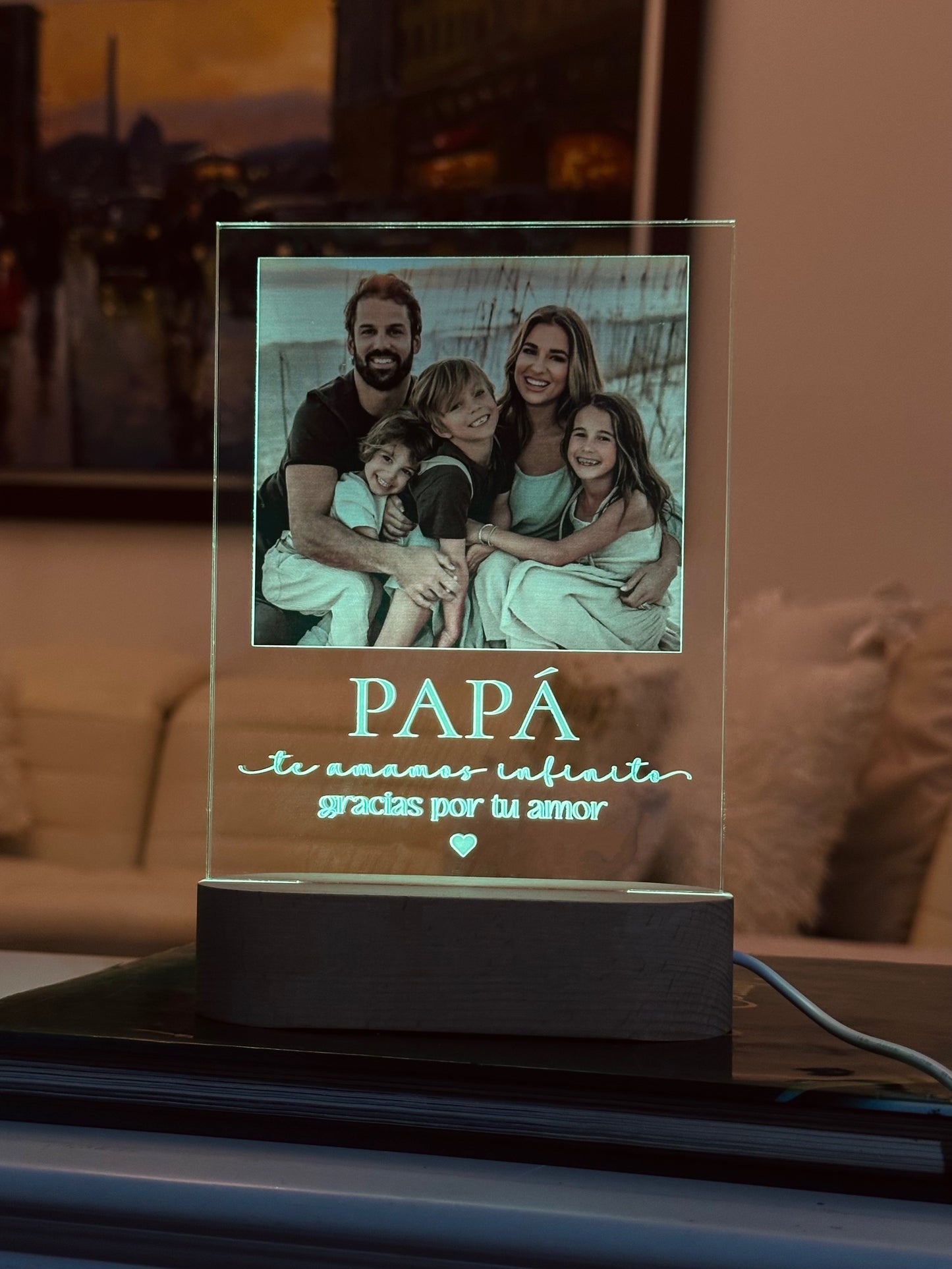 Lámpara con foto