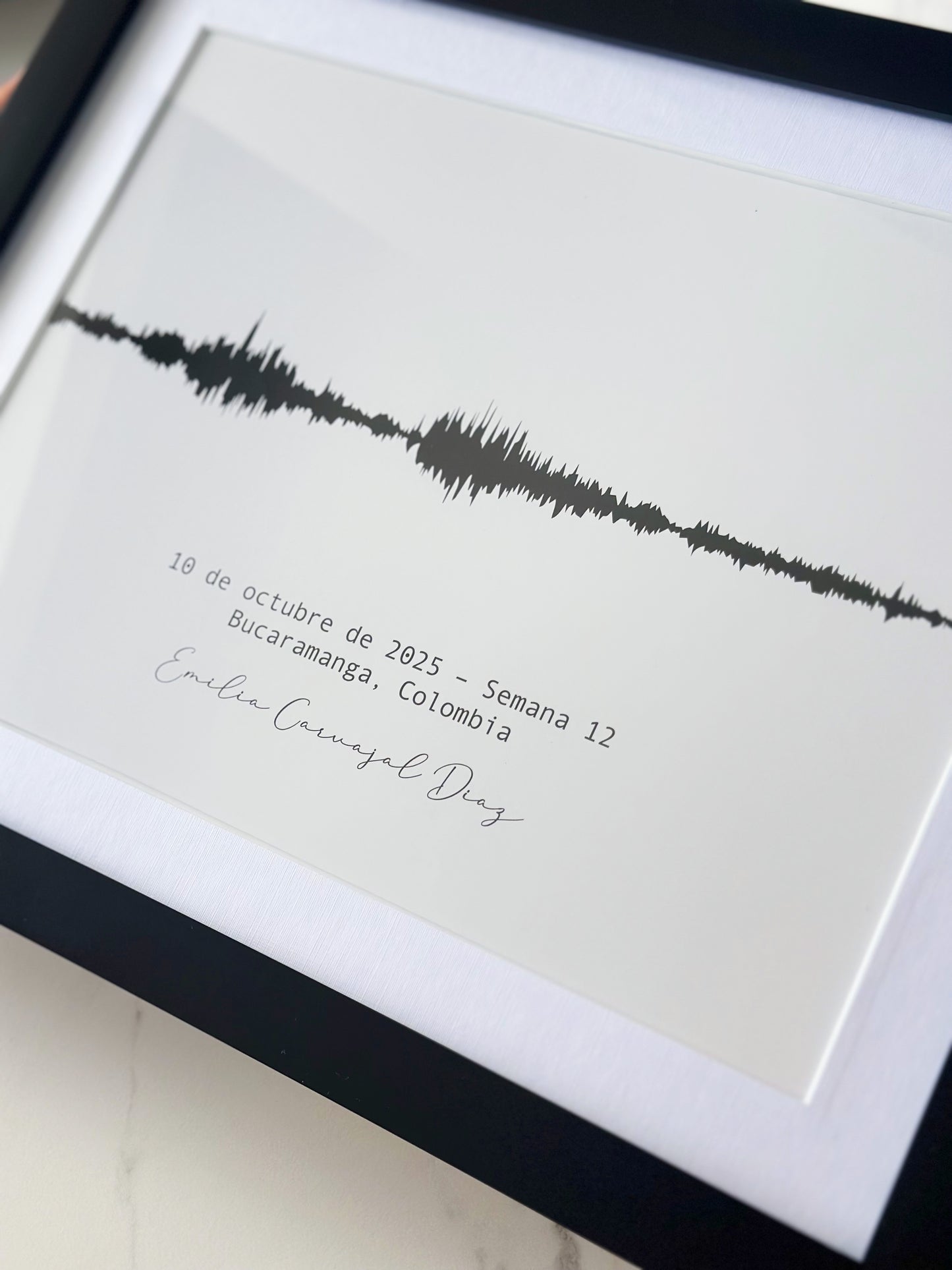 Cuadro onda de latidos de bebé