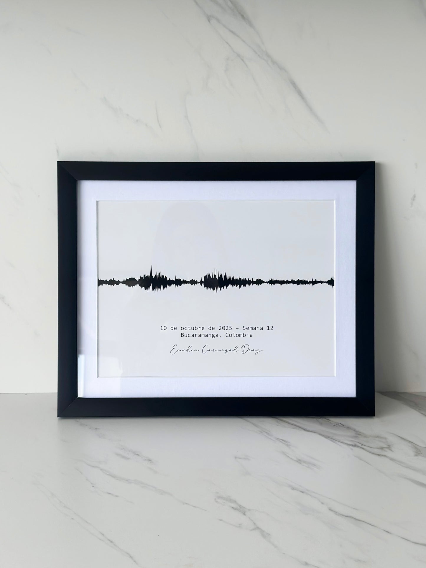 Cuadro onda de latidos de bebé