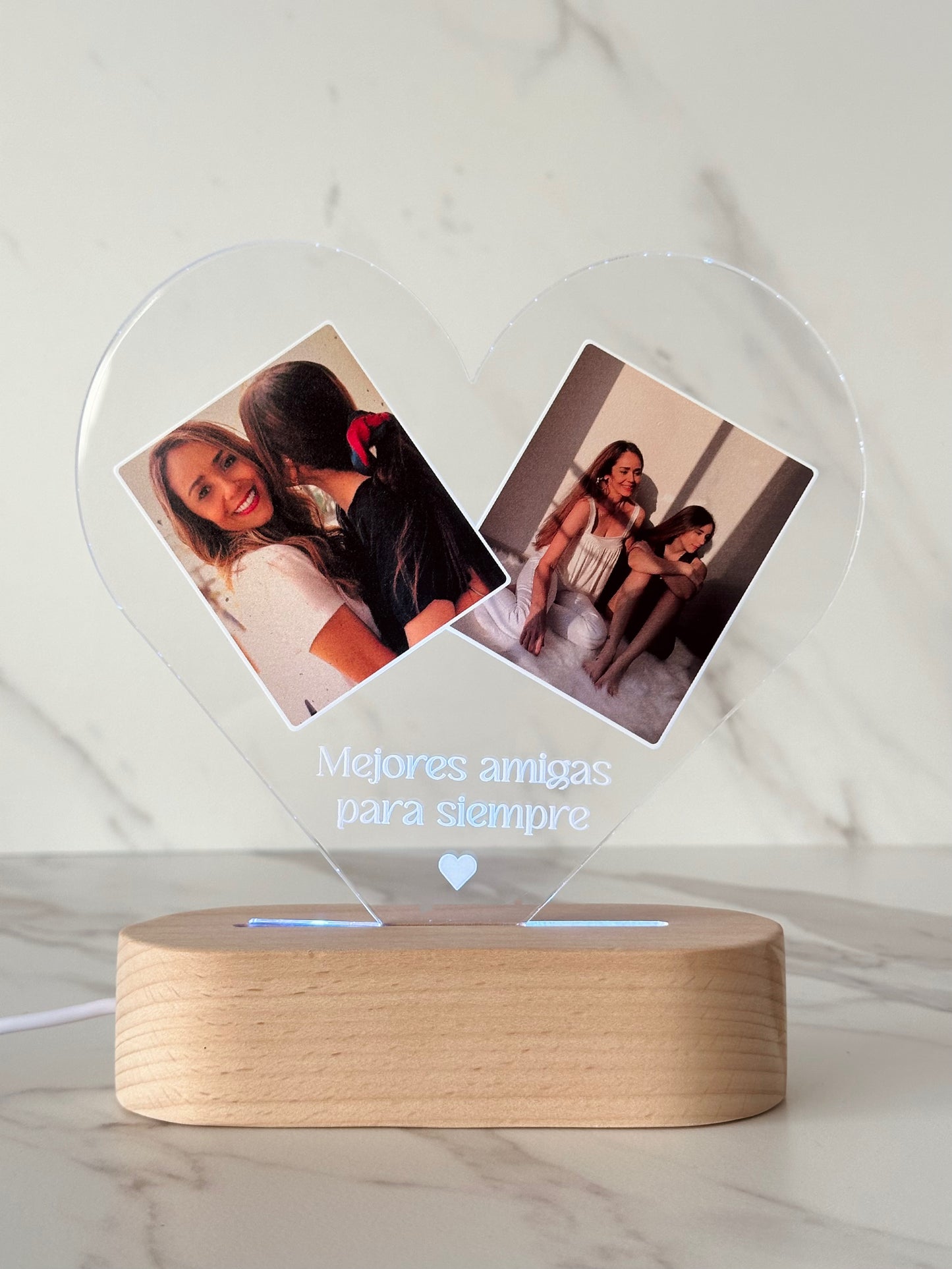 Lámpara corazón para mamá