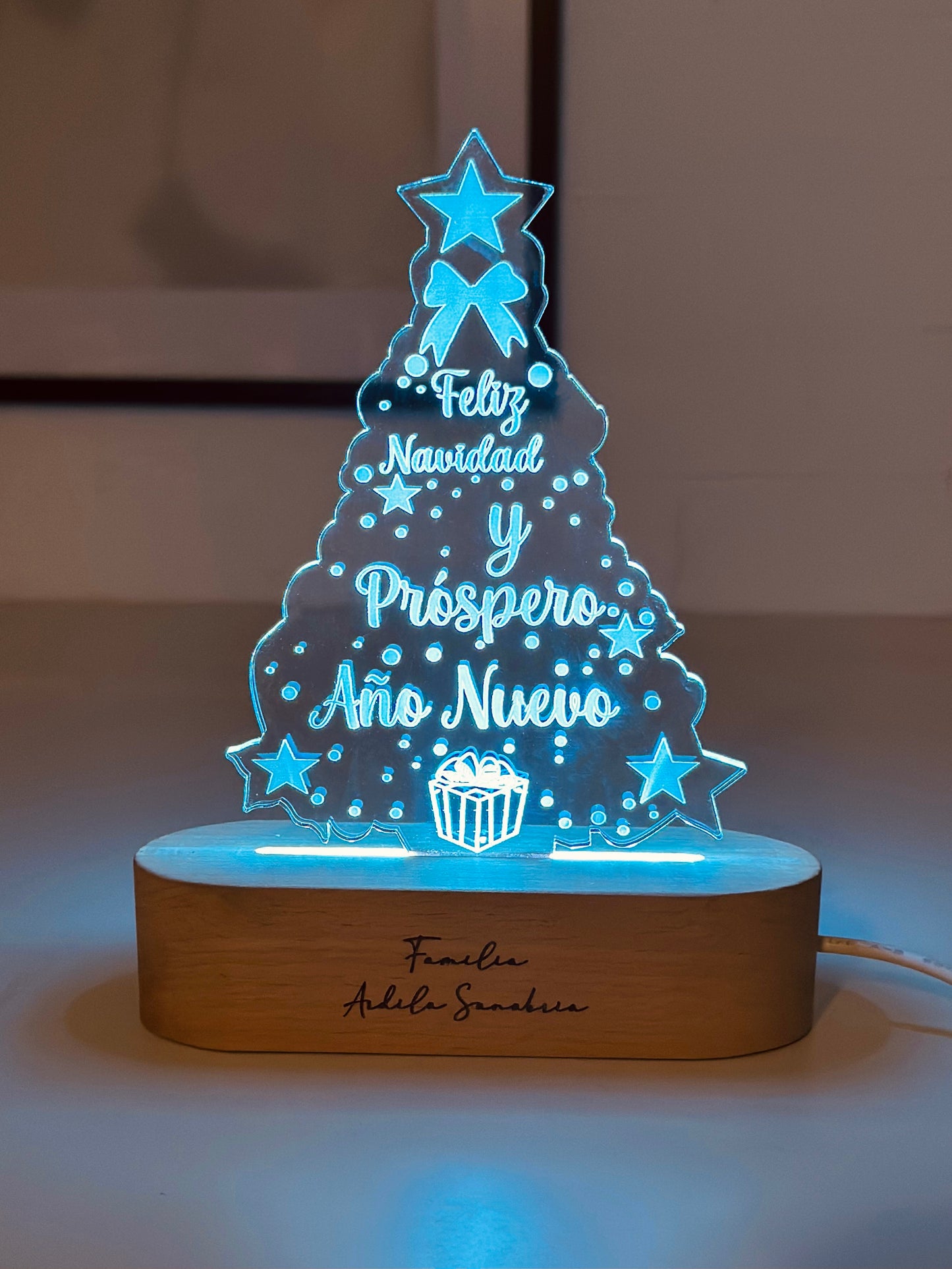 Lámpara árbol brillante