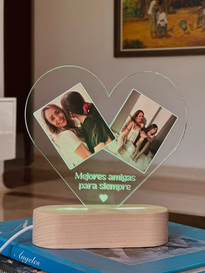 Lámpara corazón para mamá