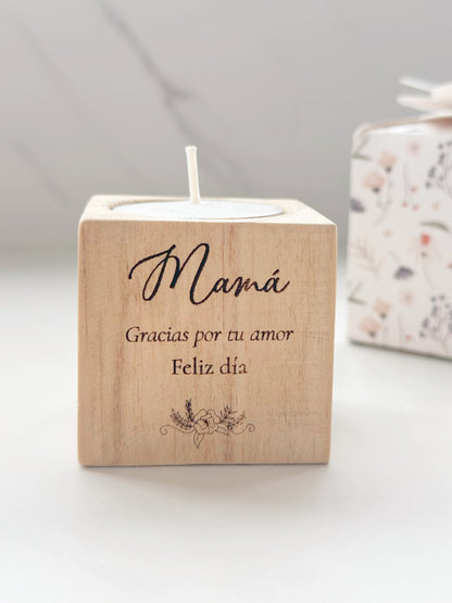 Base decorativa con vela