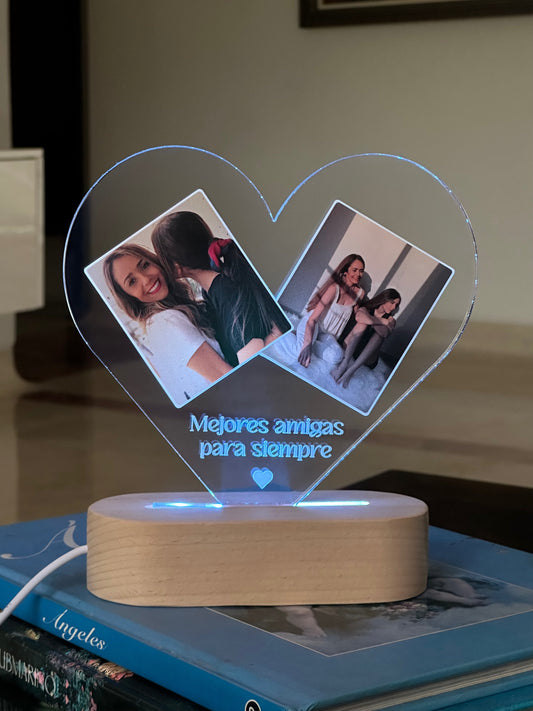 Lámpara corazón para mamá
