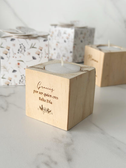 Base decorativa con vela