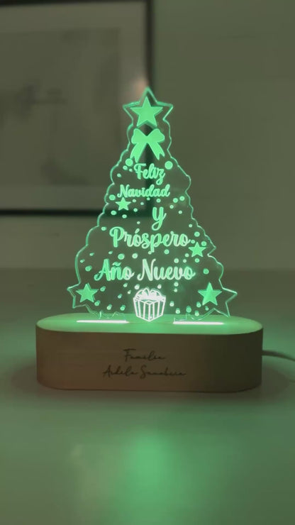 Lámpara árbol brillante